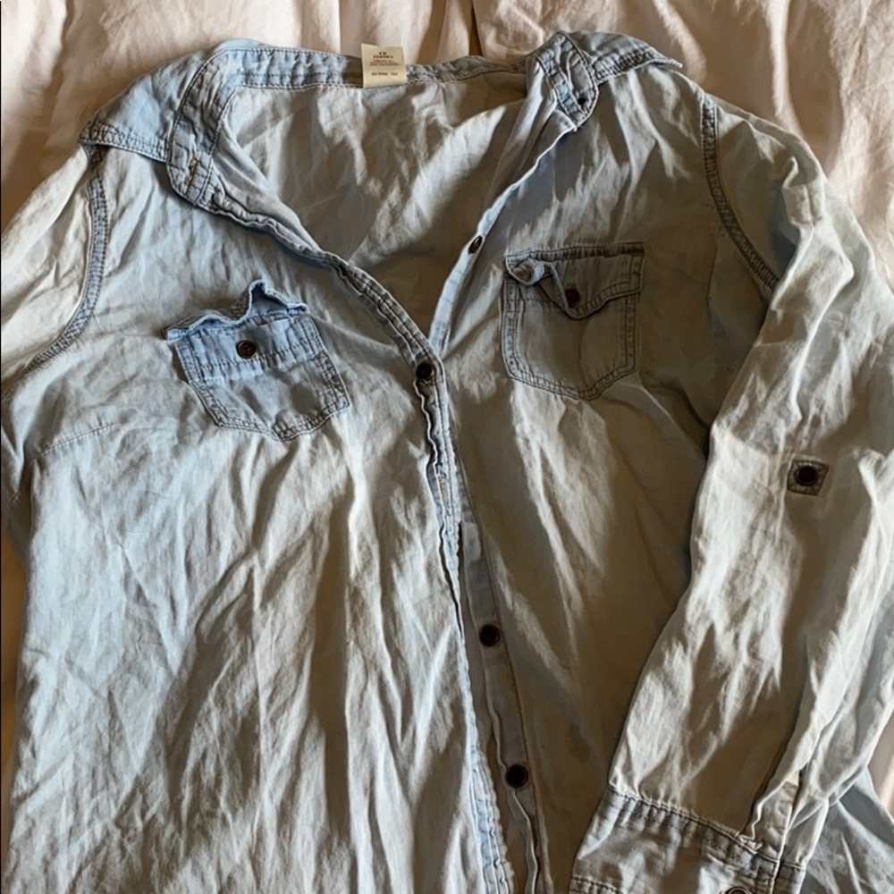 Light blue flannel